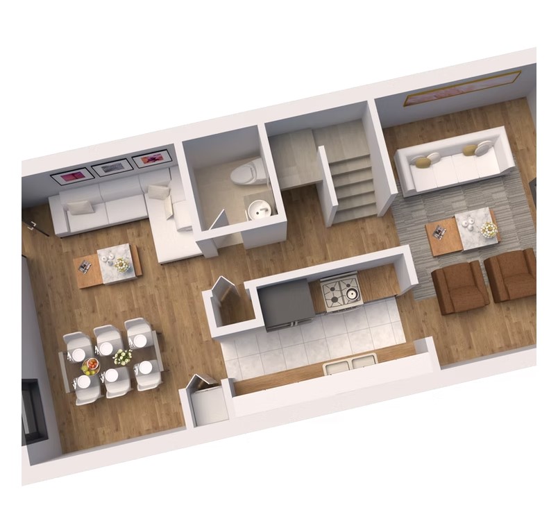 The Sequoia townhome floor plan